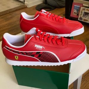 red puma racing shoes